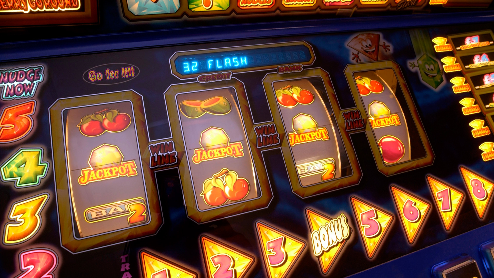 Different online slot machines in UK casinos